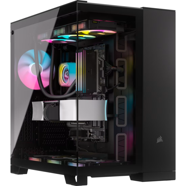 iCUE LINK 6500X RGB Mid-Tower ATX Dual Chamber PC Case – Black