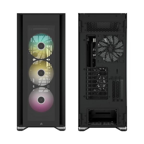 Corsair iCUE 7000X RGB Tempered Glass Full-Tower ATX PC Case — Black(CC-9011226-WW) - Image 2