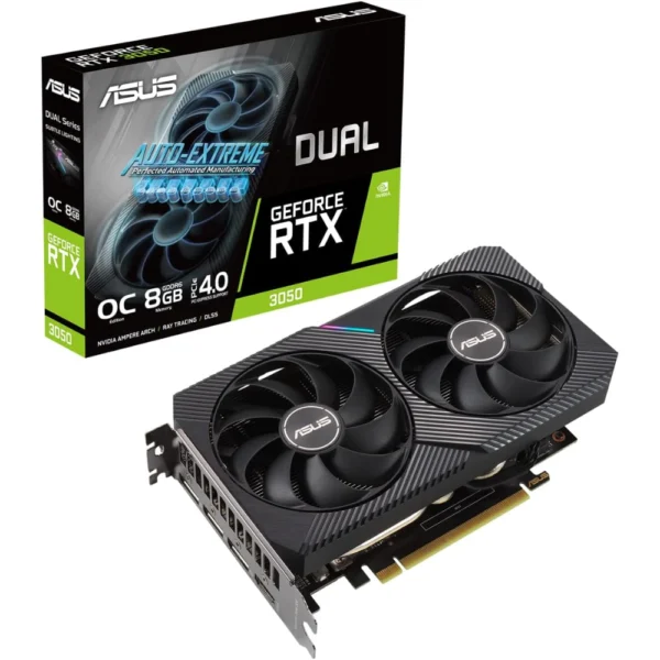 ASUS Dual GeForce RTX 3050 V2 8GB GDDR6 Graphics Card with Dual Fan