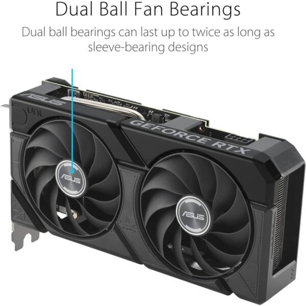 ASUS Dual GeForce RTX™ 4060 Ti EVO OC Edition 16GB GDDR6 Video Graphics Card | Two Powerful Axial-Tech Fans | DUAL-RTX4060TI-O16G-EVO - Image 2