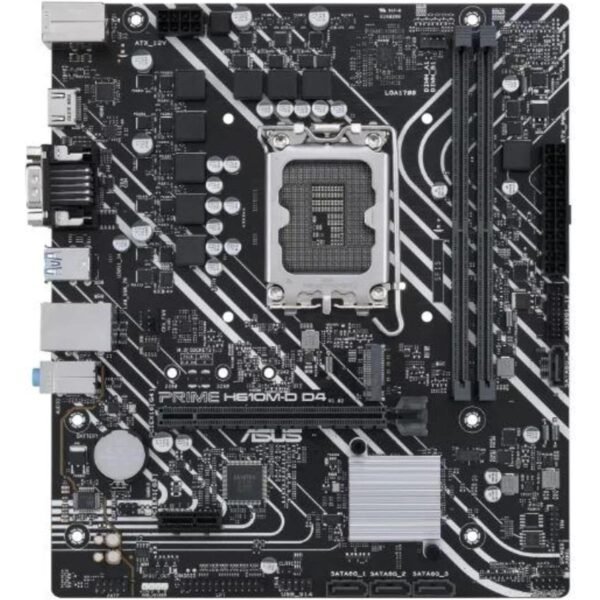 Asus Prime H610M-D D4-CSM Intel 12/13/14th Gen microATX Motherboard - Image 3