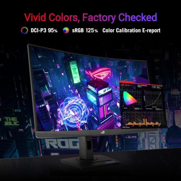 Asus Rog Strix XG27WCS - 180Hz 2K 1440p WQHD VA 27" Type-C Curved Gaming Monitor - Image 2