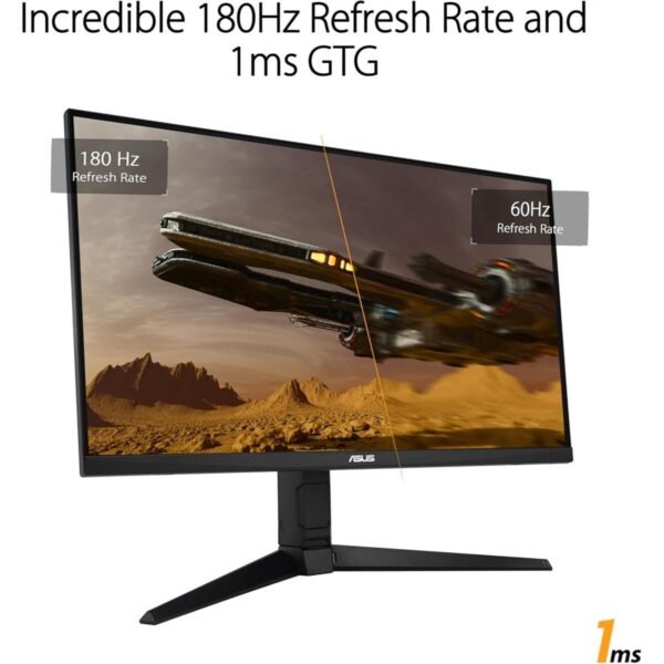 Asus Tuf Gaming VG27AQL3A 27” 1440P Monitor - QHD (2560 x 1440), 180Hz, 1ms, Fast IPS, Extreme Low Motion Blur SYNC, G-SYNC Compatible, Freesync Premium, 130% sRGB, DisplayHDR 400 - Image 3