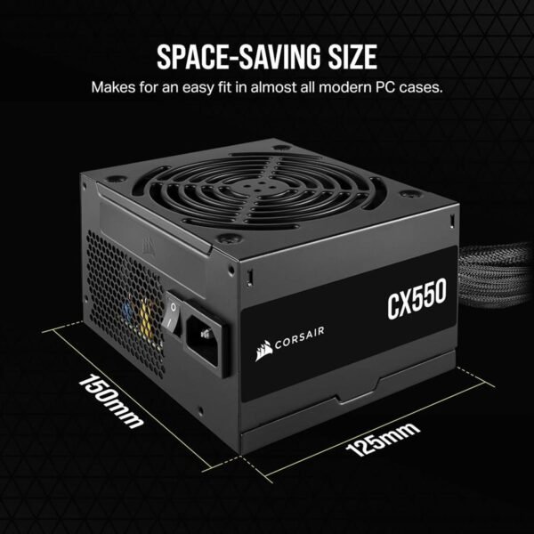 Corsair CX Series CX550 550W 80 Plus Bronze ATX Power Supply