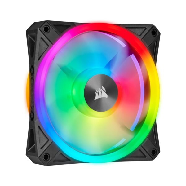 Corsair iCUE QL120 RGB 120mm PWM Triple Pack Fan Kit with Lighting Node CORE