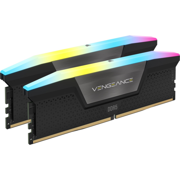 Corsair Vengeance RGB 64GB (2x32GB) 6000MHz C30 DDR5 DRAM AMD EXPO & Intel XMP Memory Kit